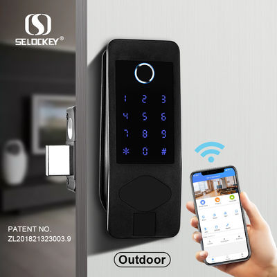 Fingerprint Digital Rim WIFI Bluetooth Electronic Keyless Door Locks